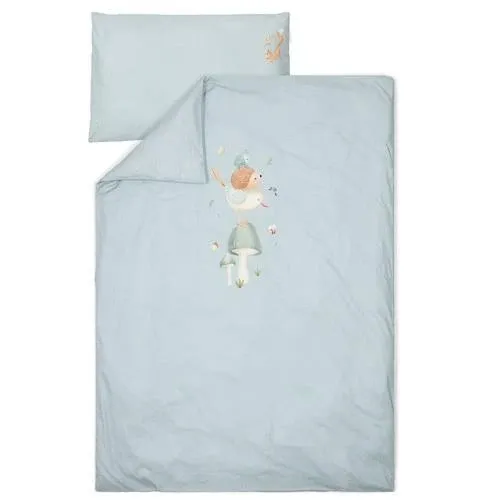 Einzelbett Bettbezug Blau Forest Friends Studio Aufnahme