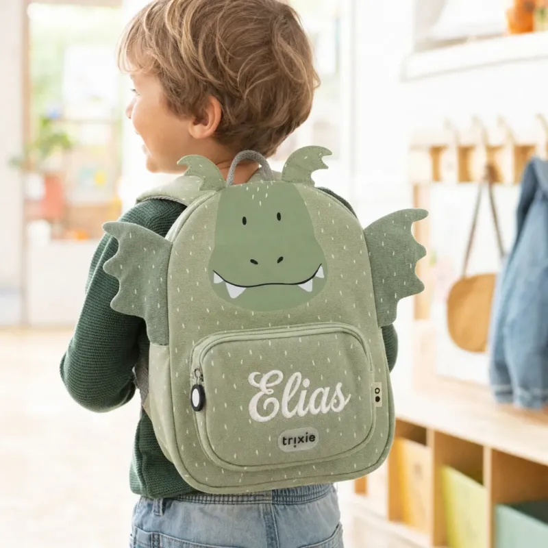 Trixie Kindergartenrucksack Drache, Klein 5,25 L, ab 2 Jahren