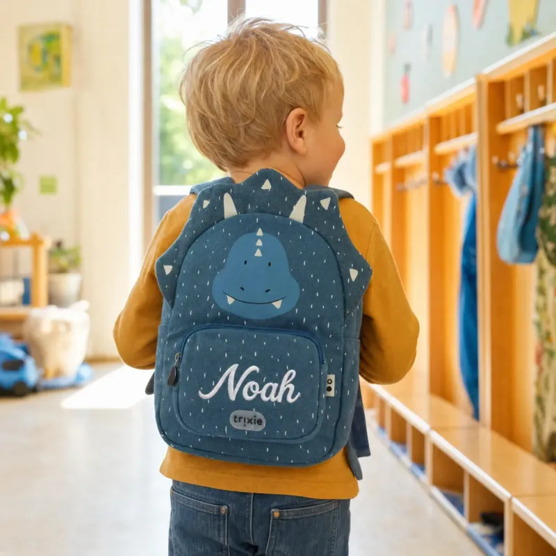Trixie Kindergartenrucksack Triceratops, Klein 5,25 L, ab 2 Jahren