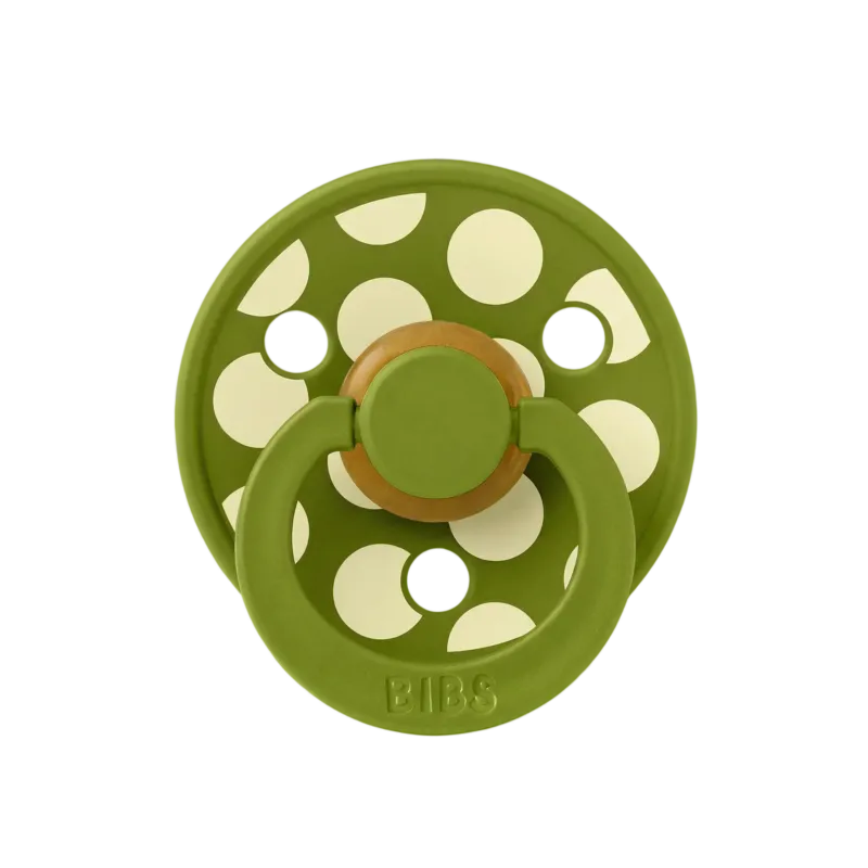 STUDIO Colour Pacifier Polka - Wasabi/Luna