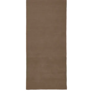 Stille Tufted Runner in ash brown, seen from above