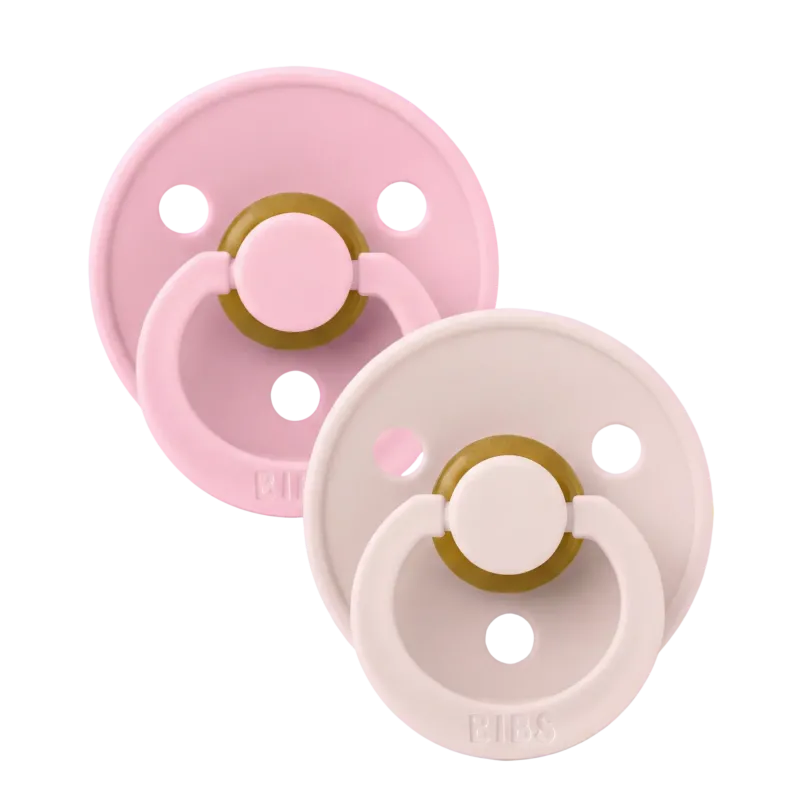 Colour Pacifiers 2 Pack - Petal/Baby Pink