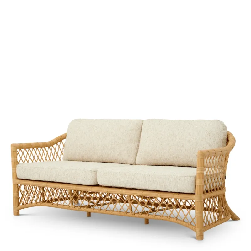 Latticed Rattan Outdoor Sofa Riverton | Eichholtz Miami