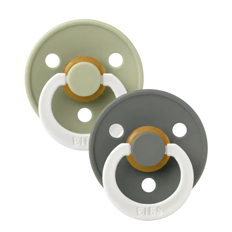 Colour GLOW Pacifiers 2 Pack - Sage/Pine