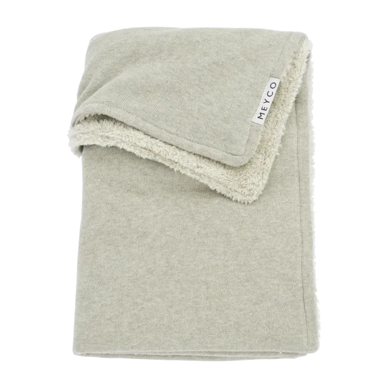 Meyco Decke Knit Basic teddy Sand Melange Studio