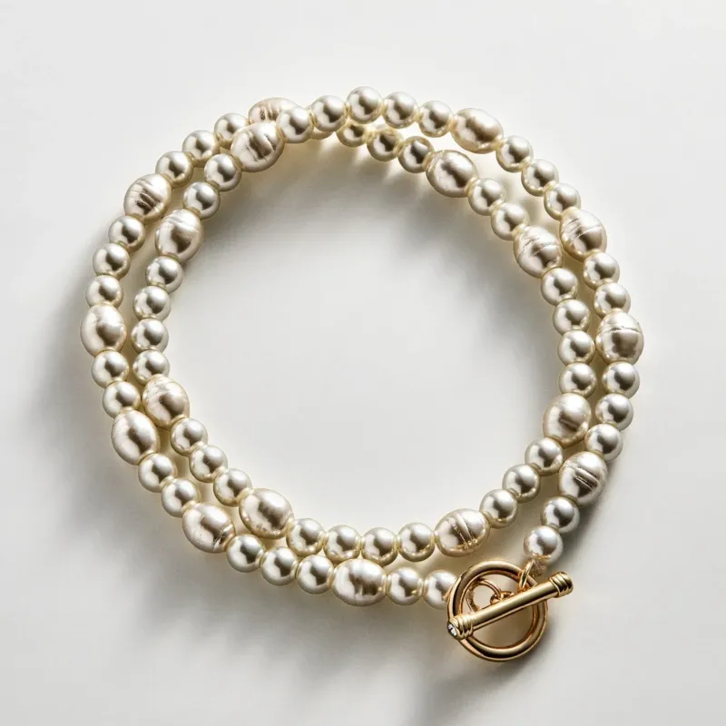 Charlotte Pearl Layered Bracelet - Pearl