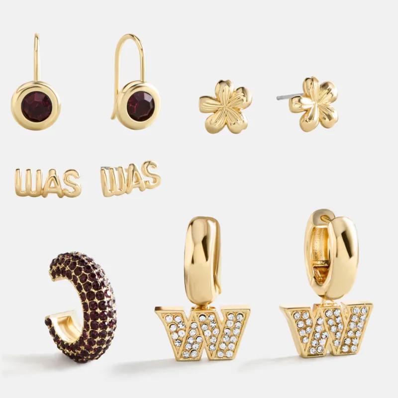 NFL Earring Stack Set - Washington Commanders