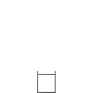 Punctual Ladder 2 in anthracite, two-rung shelving frame