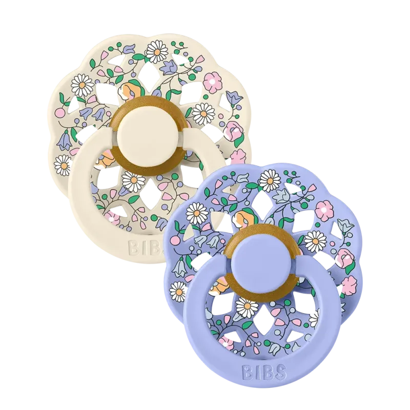 BIBS x LIBERTY Boheme Pacifiers 2 Pack Chloe Meadow - Ivory Mix - BIBS