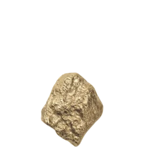 Comber Rock Hook small in brass, rough stone-like form