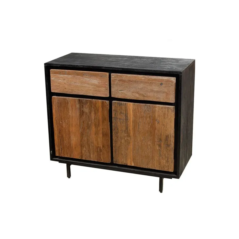 Sideboard rechteckig aus Eisen in Naturfarben