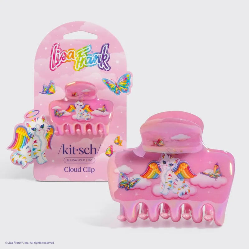 Lisa Frank x Kitsch Angel Kitty Cloud Clip - hero product shot