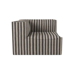 Catena Sofa Connect Corner in Louisiana sand/black stripes