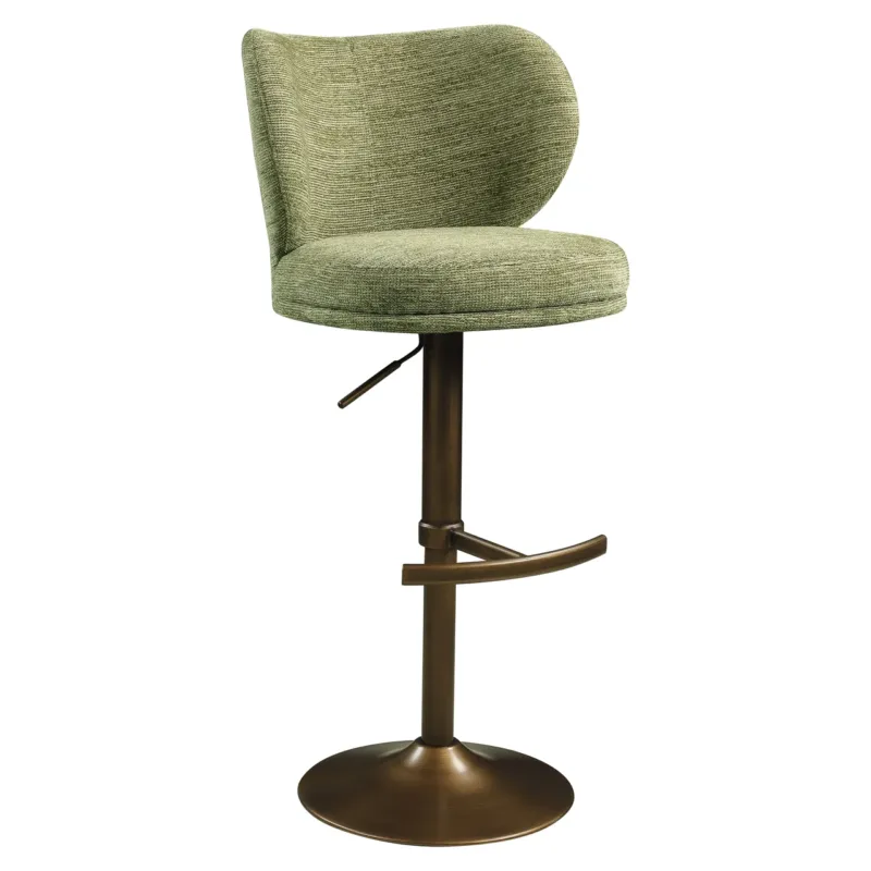 Richmond Interiors Dreh-Barhocker Amely höhenverstellbar | Pistache