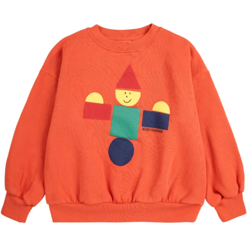 Bobo Choses Orange Wooden Leksak Sweatshirt