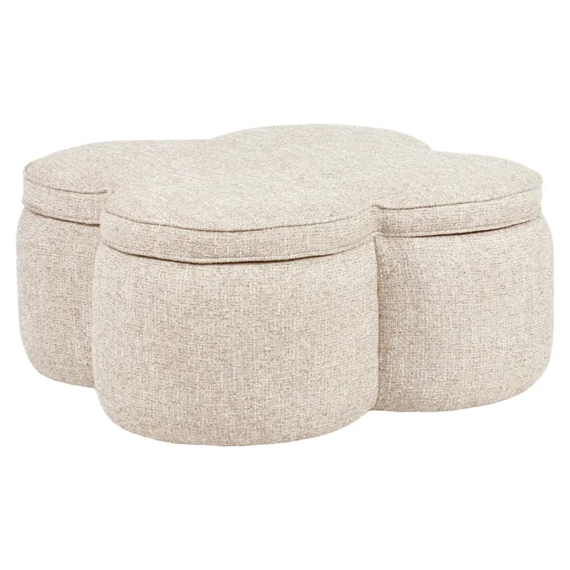 Richmond Interiors Hocker Corbeau mit Stauraum | Sand