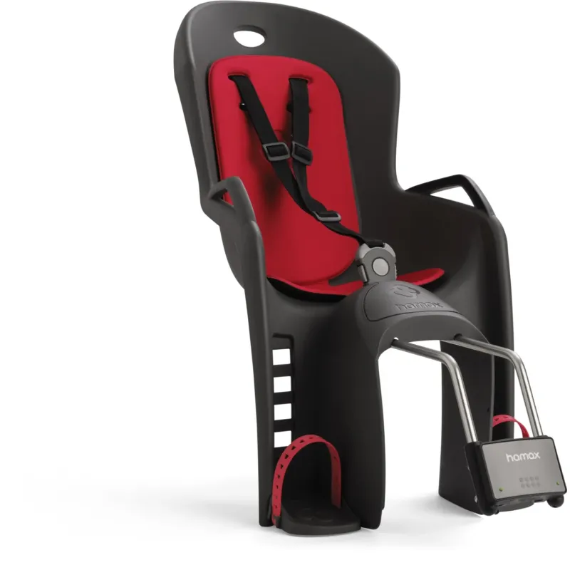 Hamax Dark Grey/Red Padding Amiga Child Bike Plats Frame Mounted