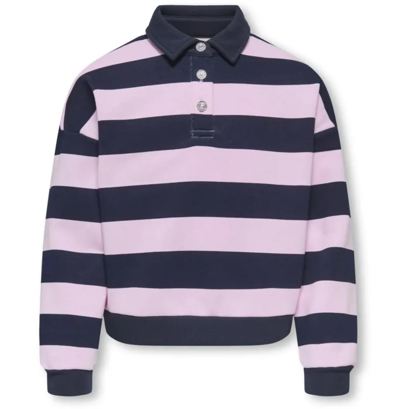 kids ONLY Night Sky Pink Lady Kogsweat Ls Pikétröja Swt