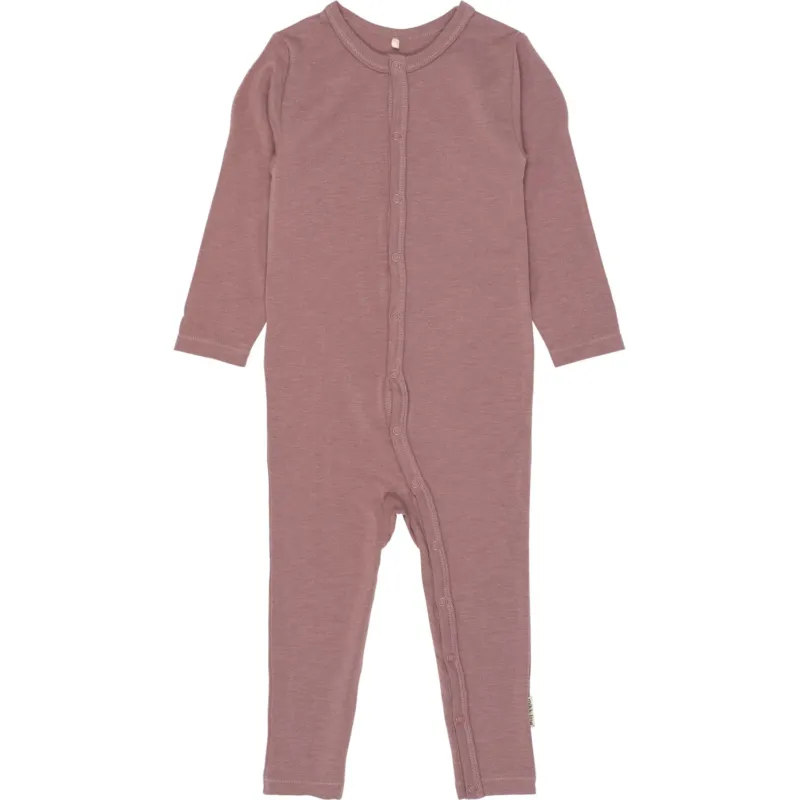 Mikk-Line Twilight Mauve Wool/Bamboo Ls Dräkt