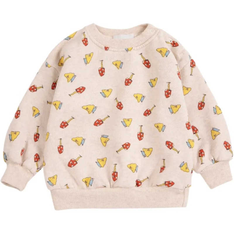 Bobo Choses Offwhite Mush Monster Duo All Över Sweatshirt