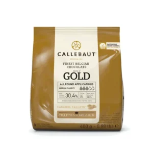 Eine Packung Callebaut Karamell Kuvertüre