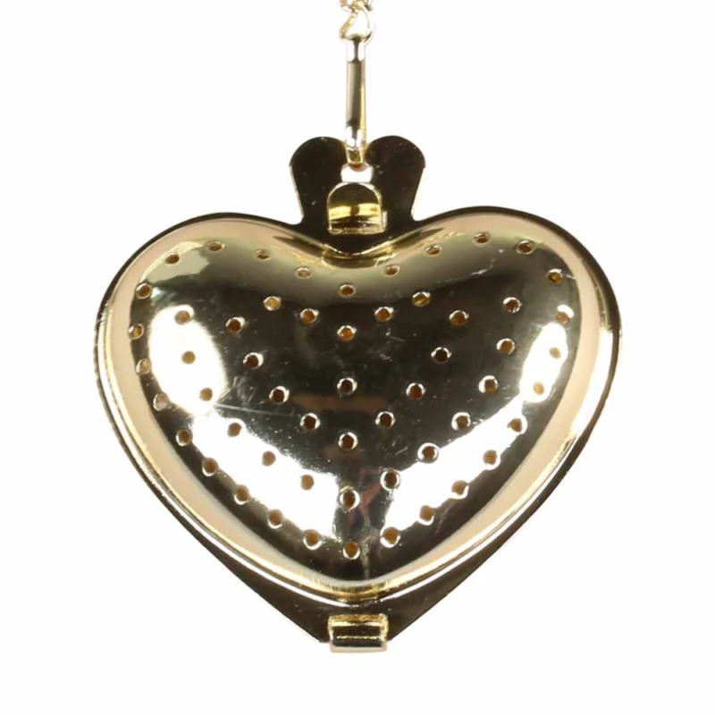 Chic Antique - Teesieb Herz mit Haken gold