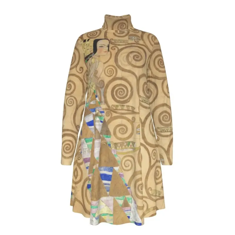 Expectation Part 2 Klimt high neck dress front view