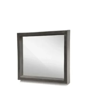 Gommaire Spiegel Bold Square mit schwarzem Aluminiumrahmen | quadratisch | handgefertigt