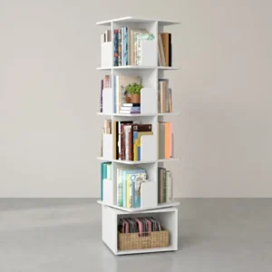 Drehbares Bücherregal - Custos Kollektion - 5 Ebenen - Offene Fächer