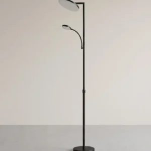 LED-Stehlampe Mit Leselampe - Höhenverstellbar Mit Timer - Mit Fernbedienung