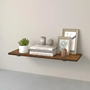 Wandregal 20 x 60 cm - Schwebendes Regal In Holzoptik - Bis Zu 10 kg Belastbar