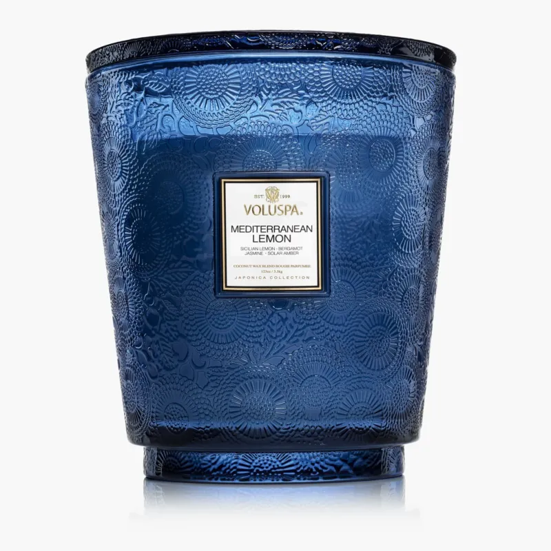 Voluspa 5-Docht Duftkerze Mediterranean Lemon | 3,5 kg