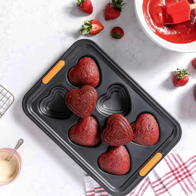 Molde antiadherente corazones Le Creuset
