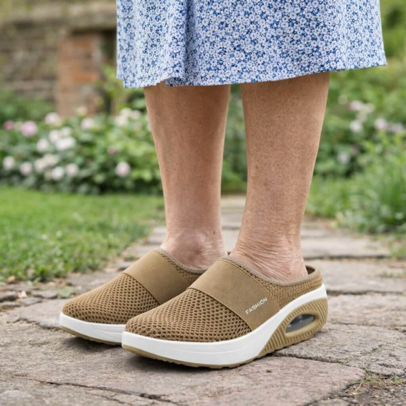 PODOLUX – Supportive Mesh Slippers for Easy Wear and Everyday Relief