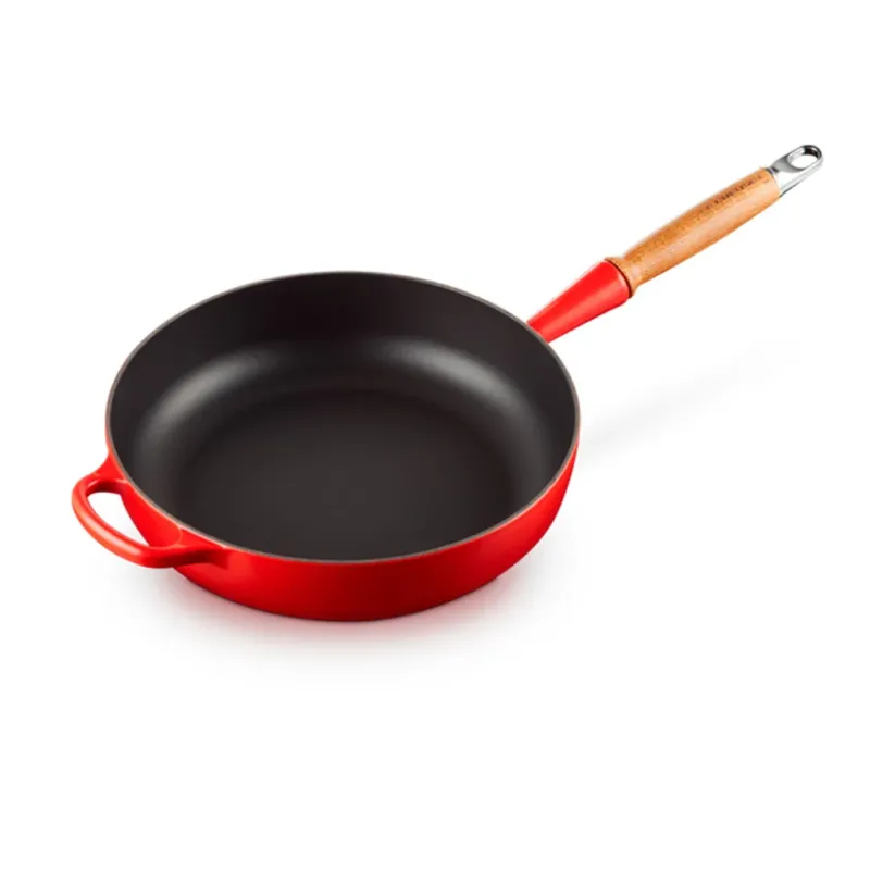 Sartén alta de hierro con mango de madera Le Creuset-Cereza-LEC20259280600422