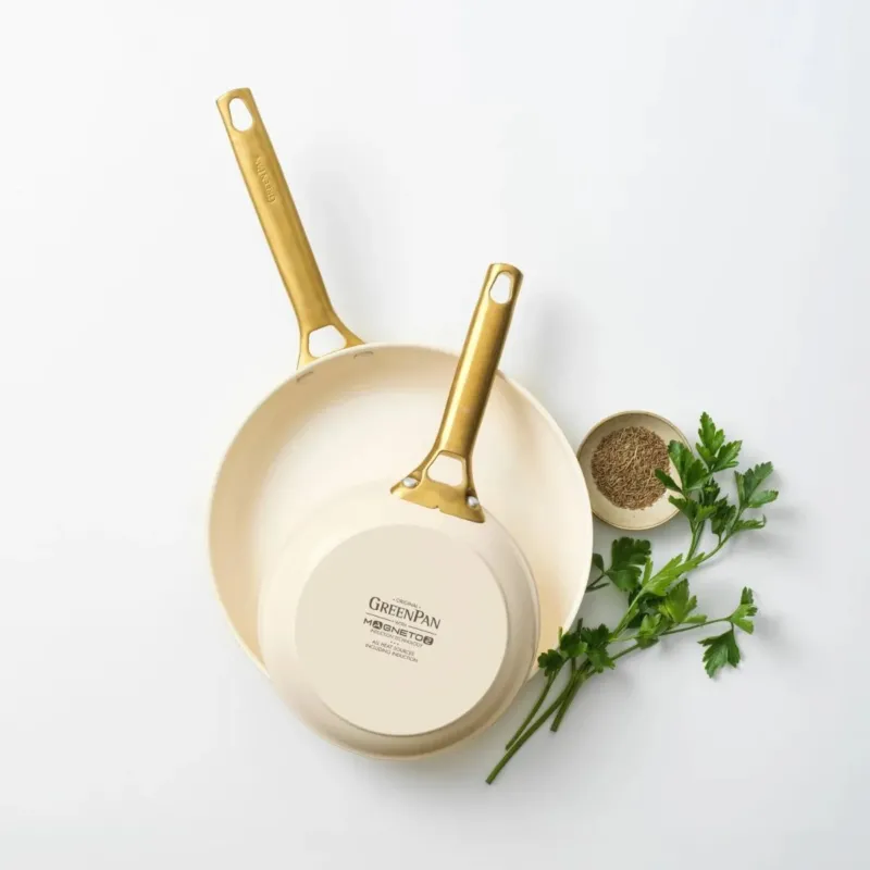 Set de 2 sartenes cerámicas Padova Cream White GreenPan