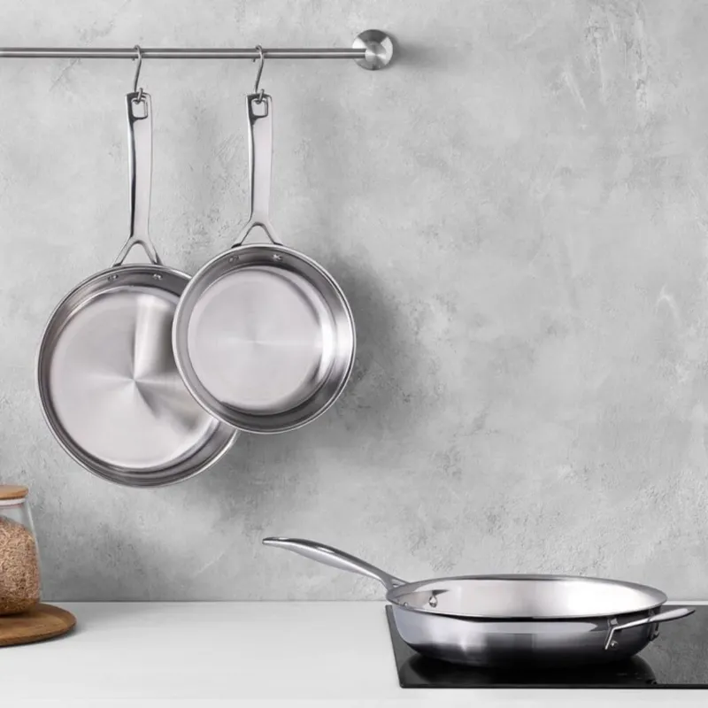 Set de 3 sartenes de acero inoxidable Tricapa 3-PLY Le Creuset