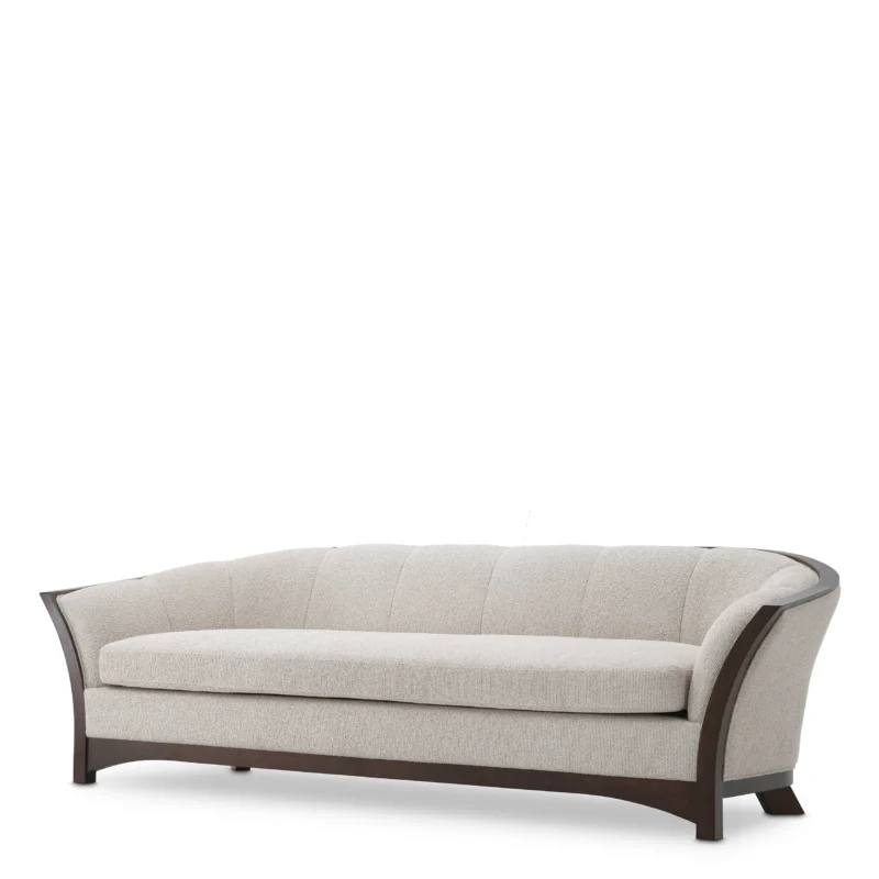 Wooden Framed Beige Sofa Bleecker | Eichholtz Miami