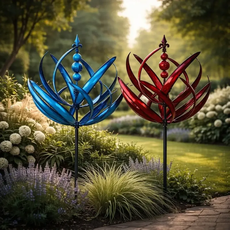 LOTUSNOVA – Rust Resistant Wind Spinner for Beautiful Outdoor Decor