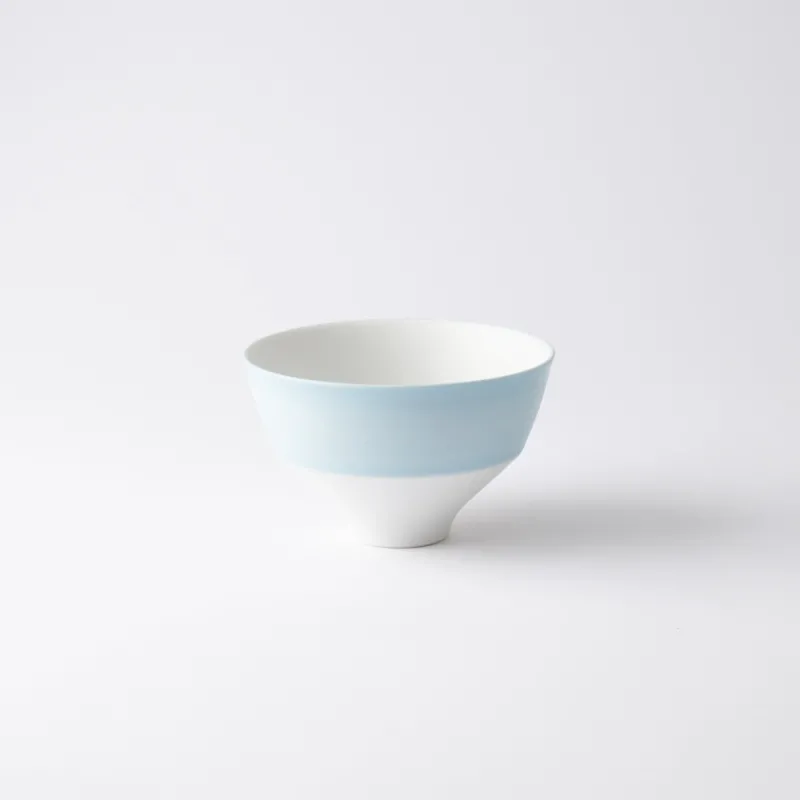 Arita Porcelain Lab Japan Blue Pearl Blue Rice Bowl - MUSUBI KILN - Quality Japanese Tableware and Gift