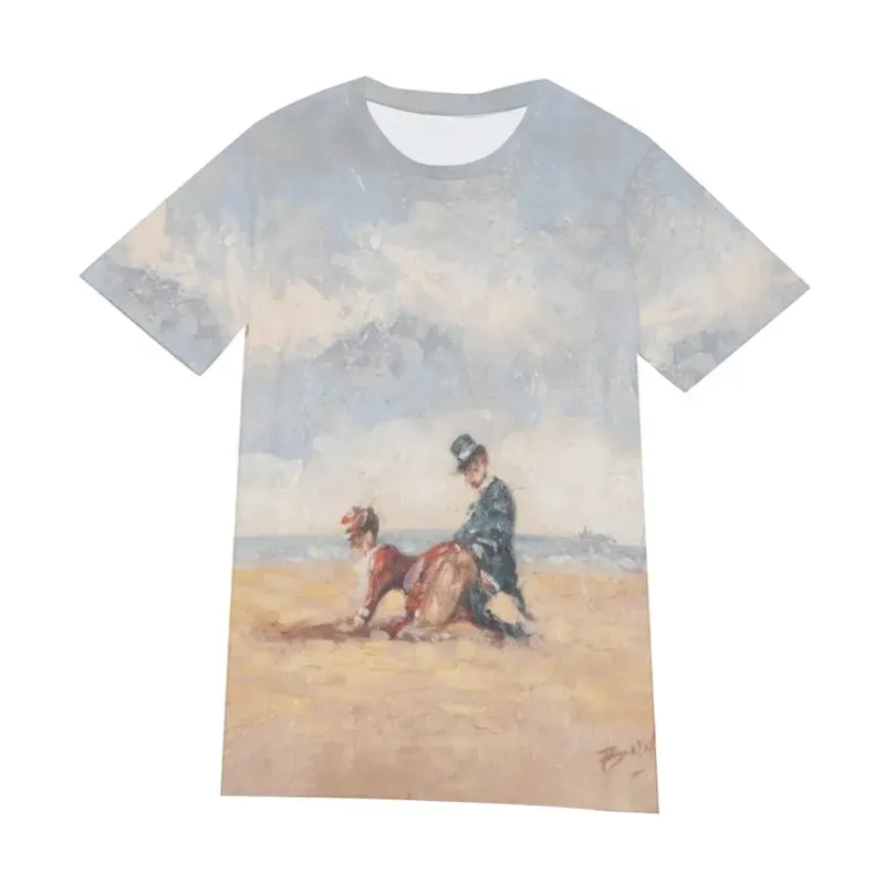 T-shirt with By the Seaside by Paulette Bardy printed across the front
