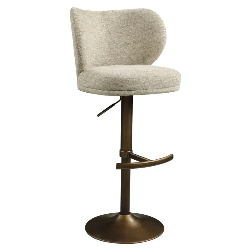 Richmond Interiors Dreh-Barhocker Amely höhenverstellbar | Natural