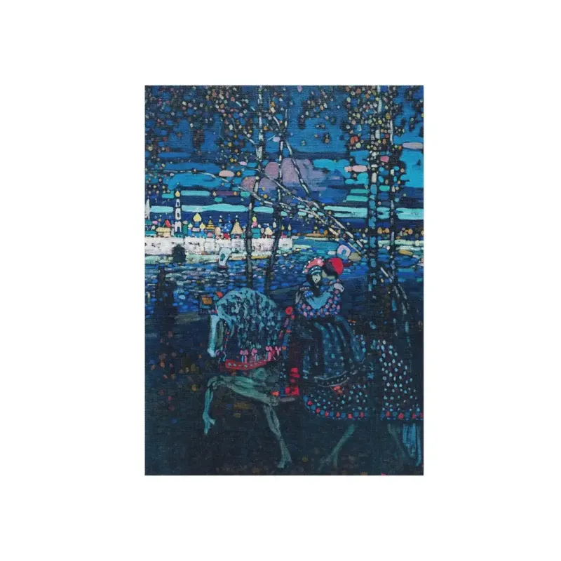 Couple Riding by Wassily Kandinsky Floor Mat