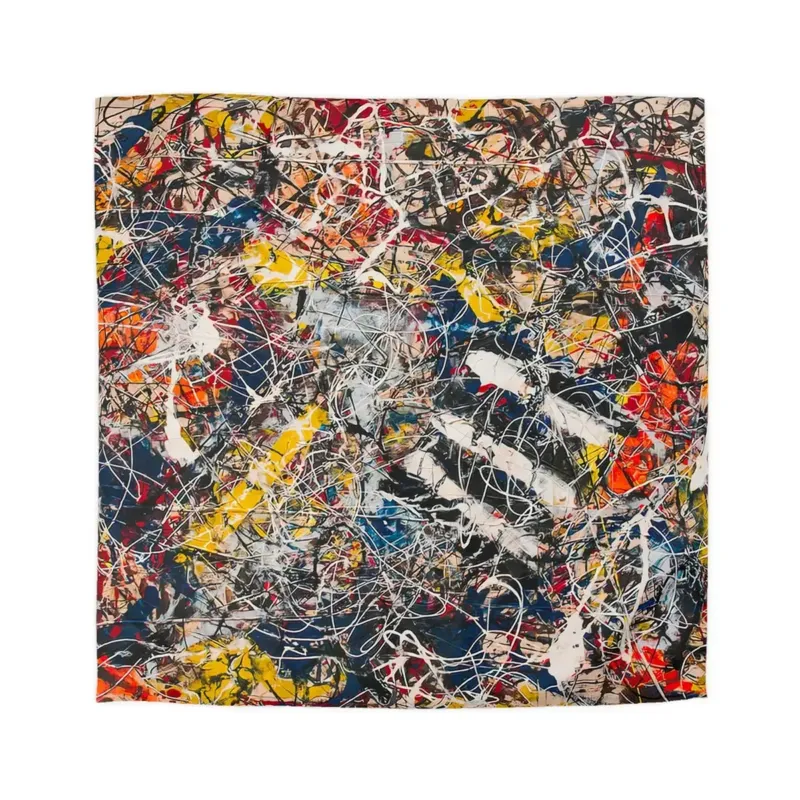 Jackson Pollock Number 17A Duvet Cover Set - Abstract Expressionist Action Painting Bedding - Duvet Covers