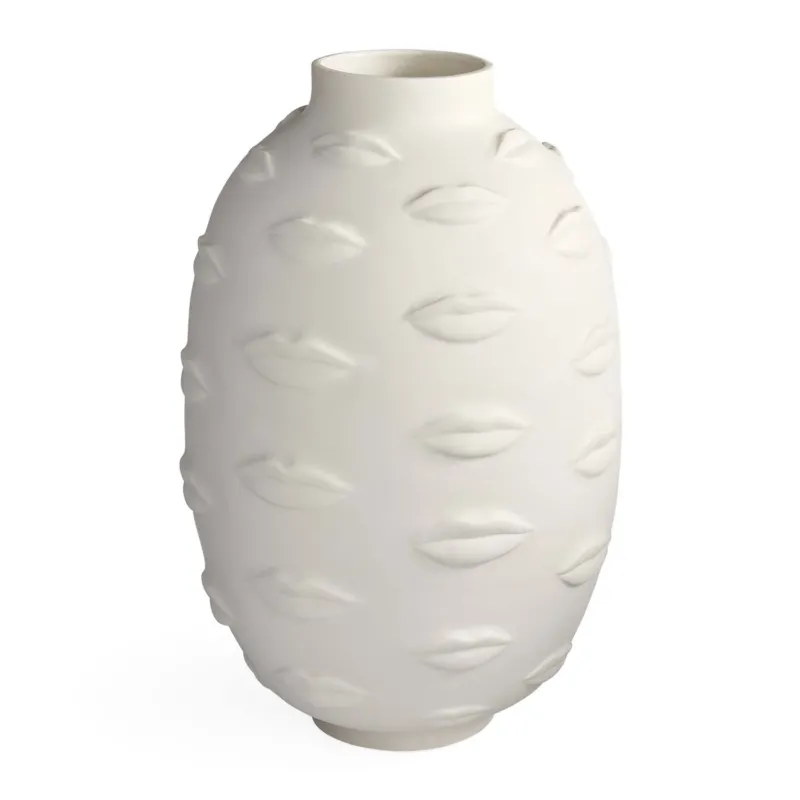 Jonathan Adler Giant Vase Gala Round | Mattweiß