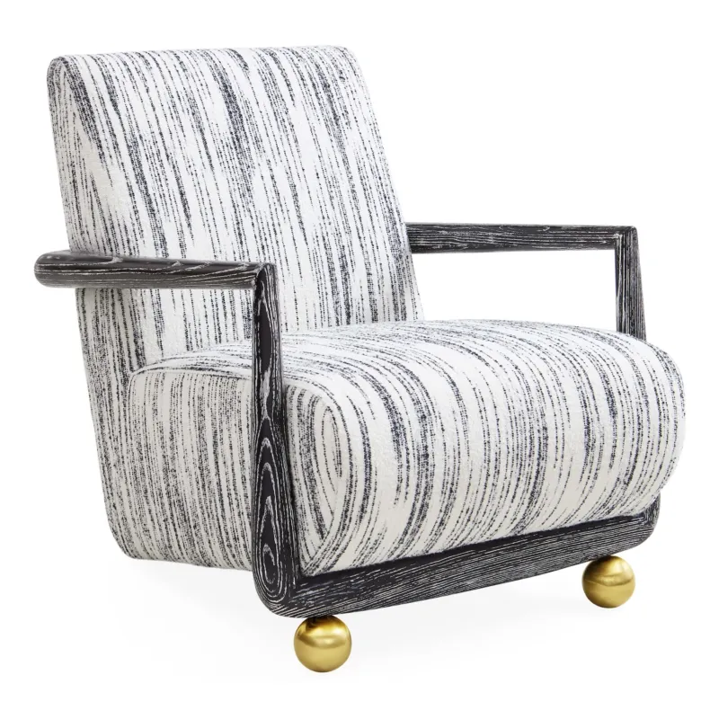 Jonathan Adler Loungesessel St. Germain | Stratus Black Ivory