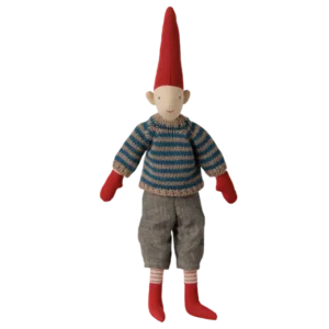 Maileg - Pixy, Size 2 - Boy - Striped knitted sweater
