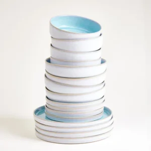 Cordoama Geschirr-Set modern aqua 16-teilig