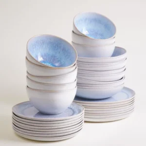 Melides Geschirr-Set stoneblue 32-teilig