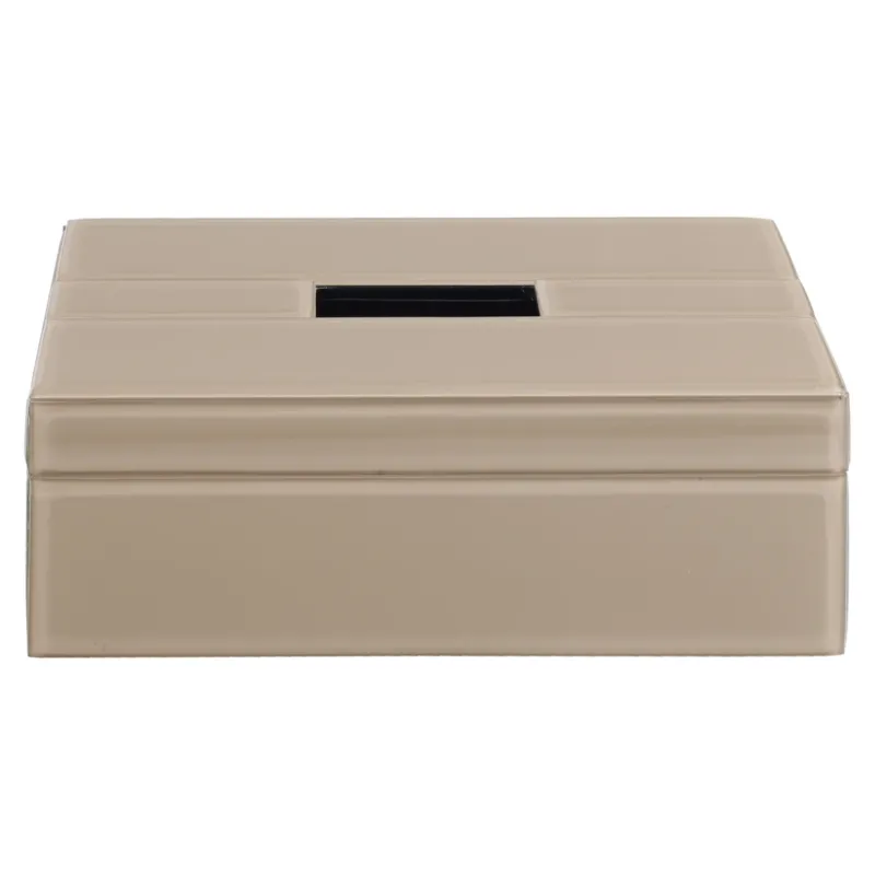 Richmond Interiors Kosmetiktuchbox Viper in Taupe, Vorderansicht